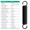 4pcs 100mm Steel Extension Springs, Spring Diameter 18mm, Wire Thickness