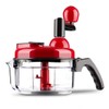 Hand crank food processor chopper for vegetables fruits nuts with