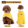 SlowTon Impermeable para Perros, Transparente Doble Capa Capucha, Impermeable para