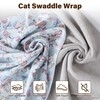 GCJUYA 27.6" Cat Wrap for Cutting Nails Cats Grooming Bag
