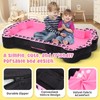 whiffee Portable Toddler Floor Bed,Foldable Toddler Travel Bed with Washable