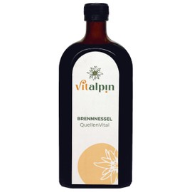 Vitalpin Hynolia Naturprodukte - Brennnessel Tonikum Drink 500 ml Glas - Pflanzen-Extrakt aus Brennnessel, Birkenblatt, L?wenzahn, Zinnkraut, Bitterorangen & Mate (Serie QuellenVital) Alkoholgehalt: 16,2%