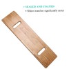 Wooden Slide Transfer Board with Handles, 500 lb Capacity Heavy