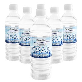 PurePAP PurePAP Pure Distilled CPAP Water - 6-Pack of 16.9oz Bottles Distilled Water - Travel CPAP Water for CPAP Machine Humidifier