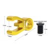 SPORTARC Handlebar Catcher, Black Aluminum Handlebar Catcher Hook for Brompton