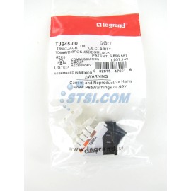 Ortronics OR-TJ645-00 Clarity TracJack Cat6 Angled Jack, Black ~STSI