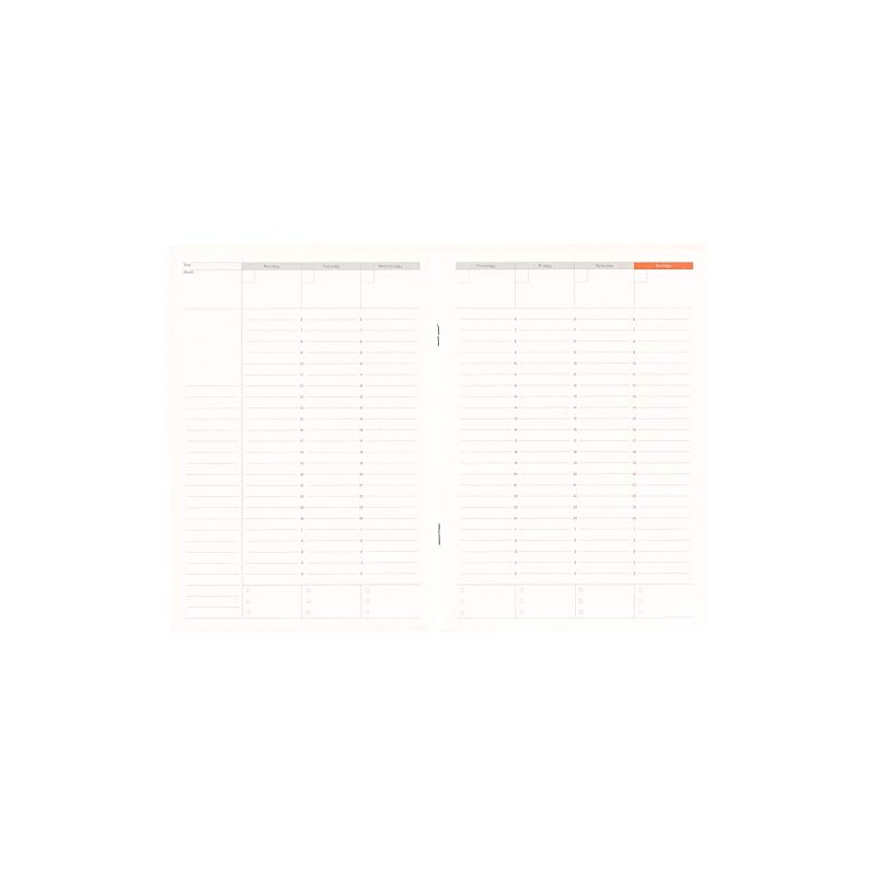 A5 WEEKLY PLANNER Function Notebook, Vertical Type LDNT