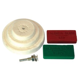 Silverline 153203 Polishing Kit 6pce 50, 75, 100 mm