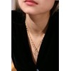 Qitian Initial Heart Necklace for Women Heart Gold Letter A