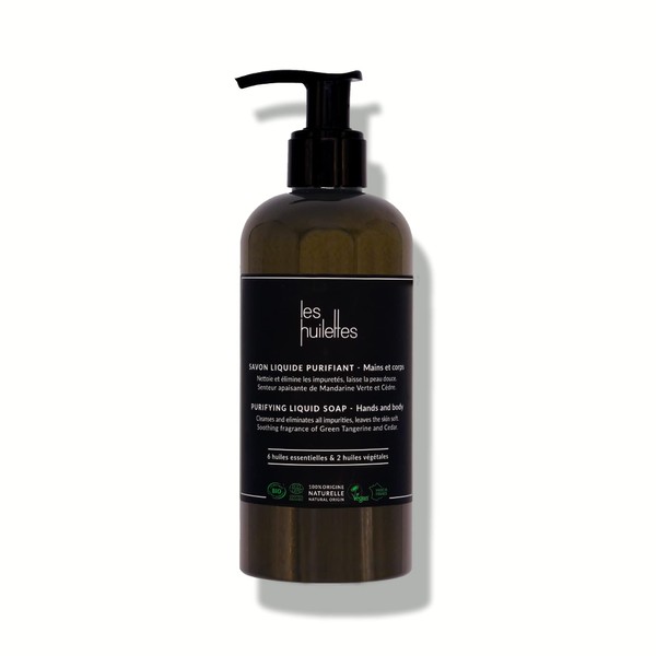 LES HUILETTES - Purifying liquid soap - 100% natural origin