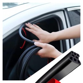 32.8Ft Car Weather Stripping Door Seal,Type B Car Door Weather Stripping with 3-Layer 8-Hole Hollow Design for Dust/Noise Reduction,Upgraded EPDM Cars Doors Seal Strip