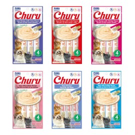 Churu Golosina Lamible Para Gatos Sabores Combinados 24 Pz