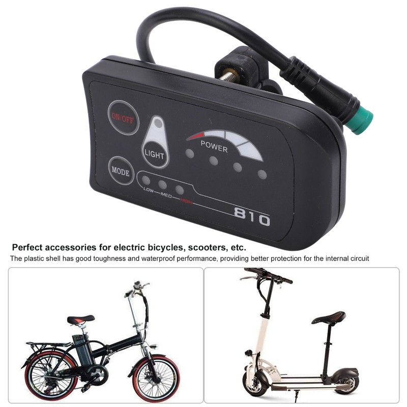 Electric Bicycle LED Display Control Panel 36V 48V S810 LED