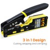 ZoeRax RJ45 Crimping Tool Pass Through Ethernet Crimping Tool for