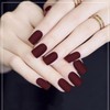 COSMOO Cherry Red Matte Nail Polish, Wine Red Quick Dry