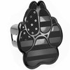 eVerHITCH K9 Dog Paw Print Flag Metal Trailer Hitch Cover