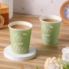 Fulmoon 100 Pcs Sage Green Paper Cups 9 oz Cup