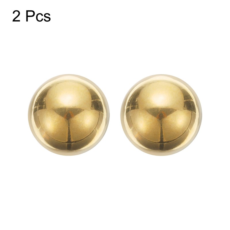 sourcing map 2pcs Precision Solid Brass Bearing Balls 20mm Industrial