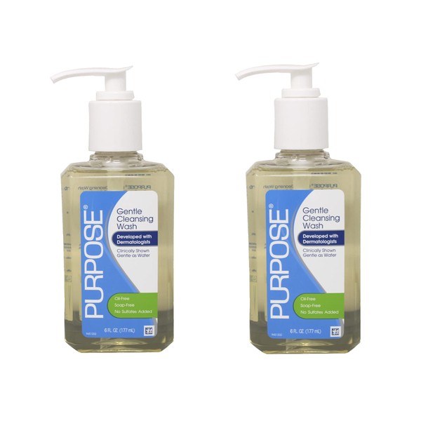 Purpose Gentle Cleansing Wash, 6 oz (Pack of 2)