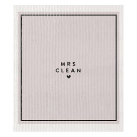 Santa Barbara Design Studio Dish Cloth Organic Kitchen Washcloth, 7.75" x 7", Mrs. Clean