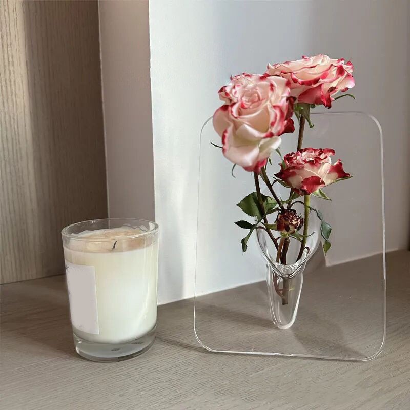 Art Photo Frame Vase Resin Multi Functional Hydroponic Flower Vase