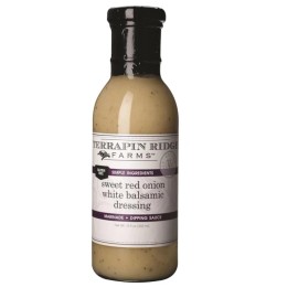 White Terrapin Ridge Farms Sweet Red Onion White Balsamic Dressing – One 12 oz Bottle