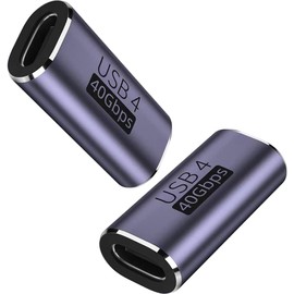 LYSAIMG 2 Pack USB C Female to Female Adapter,40Gbps USB4 Adapter Support 100W,8k@60Hz,Thunderbolt 4/3,MacBook Pro2021/Air 2022,Laptop,Phones and More Type C Devices