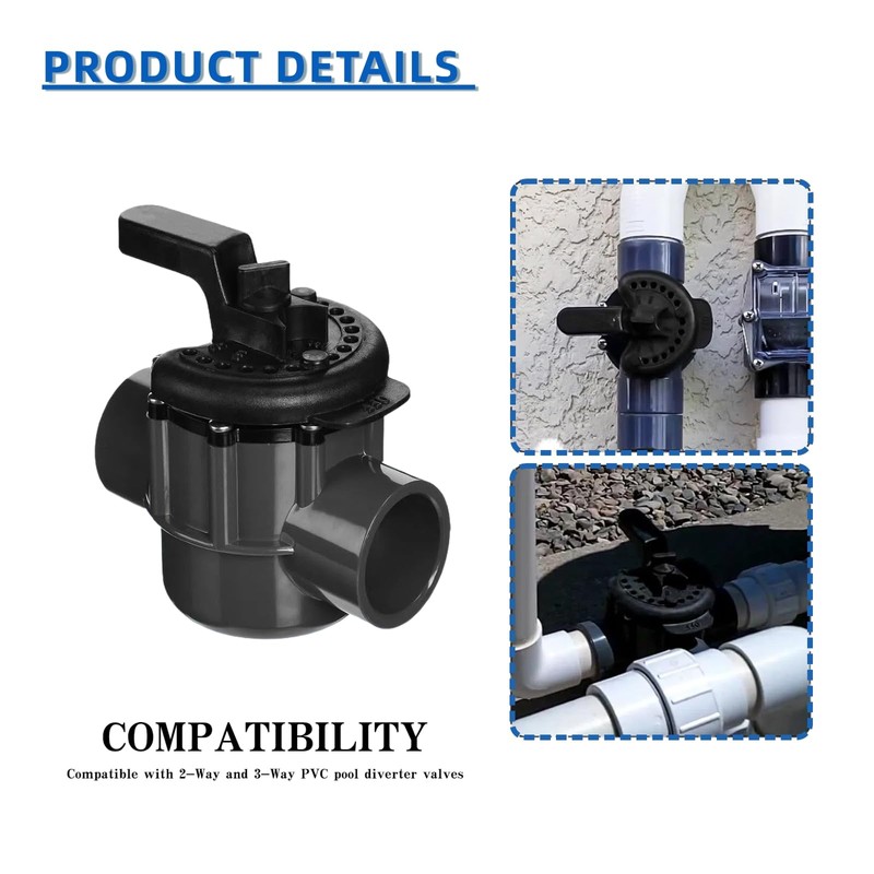 2Pack 270028 Valve Handle Replacement for Pentair 2 Way and