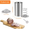 Stainless Steel Ham Press Maker,Meat Press Cooker with Thermometer Multifunctional