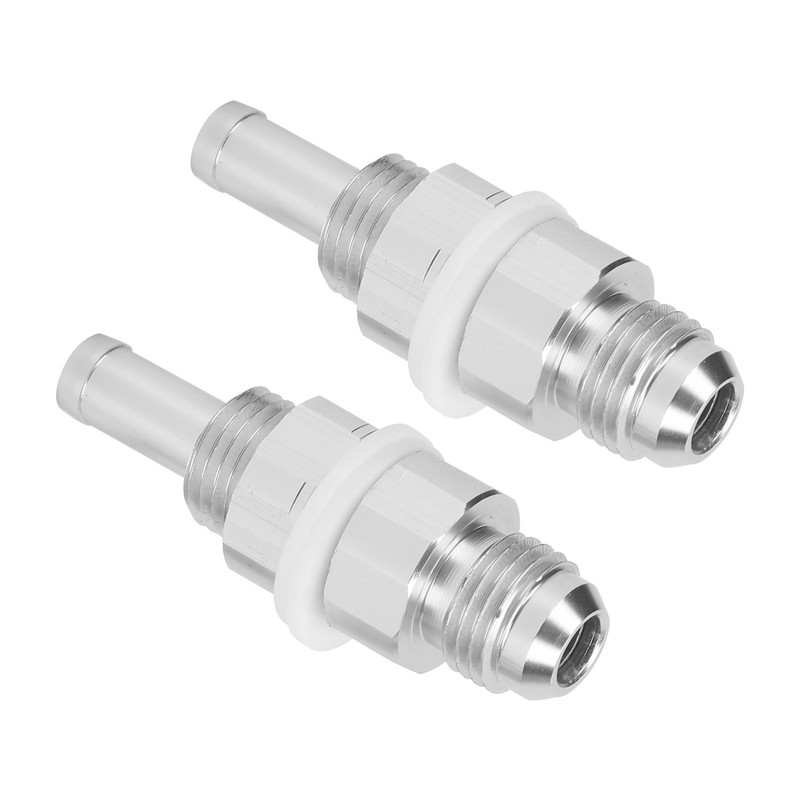 2pcs AN6-5/16 Hose Barb Adapter Aluminum Fuel Pump Tank Fitting