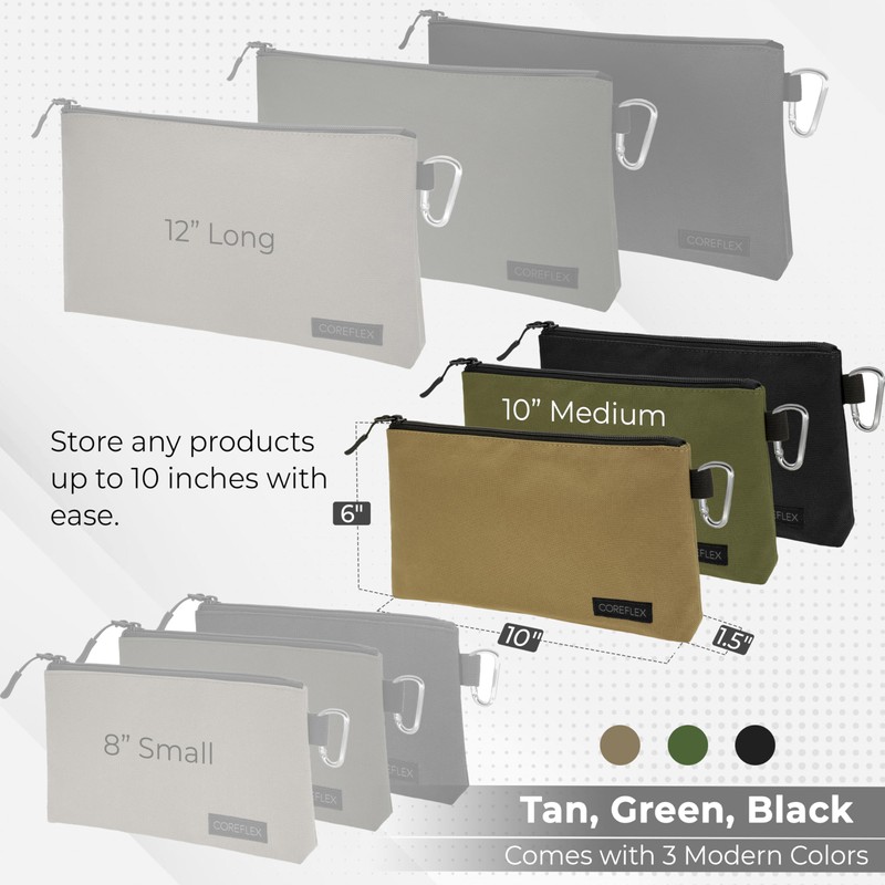 COREFLEX Premium Tool Pouch Zipper Bag, Small Tool Bag, Multipurpose