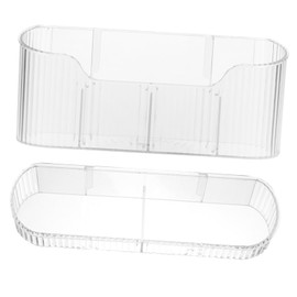 WOONEKY 1set Wall Mounted Umbrella Holder Transparent Design for Entryway Space-saving Indoor Umbrella Stand for Handle Easy Installation