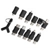 12Pcs USB2.0 Adapter 3.5mm 2 in 1 Audio Adapter Converter