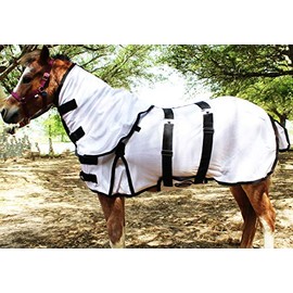 CHALLENGER 48" Miniature Weanling Donkey Pony Horse Foal FlySheet Summer Sheet White 51809