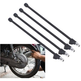 Eujgoov 1/4in FNPT Extended Head Air Chuck for RV Truck Compressor, Head Tire Inflation Chuck for Commercial Vehicles, 4PCS 14 Inch Air Chuck for Motorcycles, Bikes, Zinc