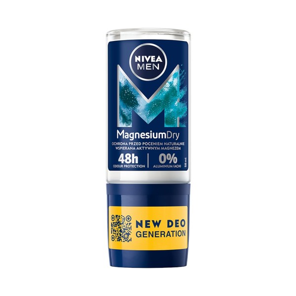 NIVEA MEN Magnesium Dry Antiperspirant Roll-On 50 ml