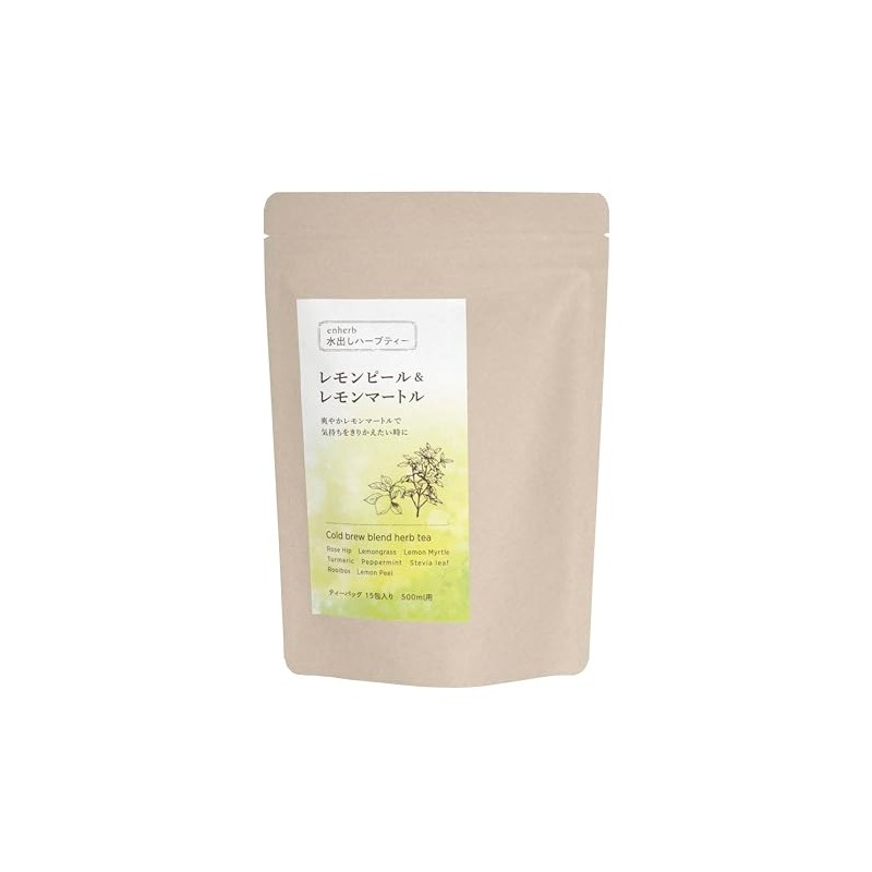 enherb Herbal Tea Cold Brew Lemon Peel & Lemon Myrtle