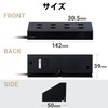 elecom Power Strip Design Tap Angle Corner 4 Outlets 2.0m