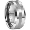 CROWNAL 6mm 8mm 10mm Tungsten Carbide Wedding Band Ring Engraved