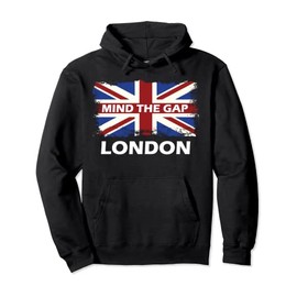 Mind The Gap London Union Jack Flag England Pullover Hoodie