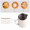Stainless Steel Frothing Pitcher Milk Frothing Cup with Measurement Scales