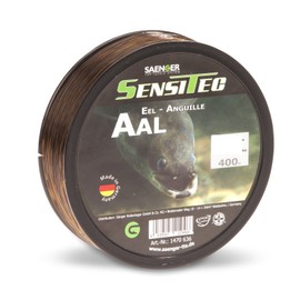 Sensitec Eel Diameter 0.30 mm/8,30kg/400 m New 2018 Monofilament Singer – Colour: Dark brown