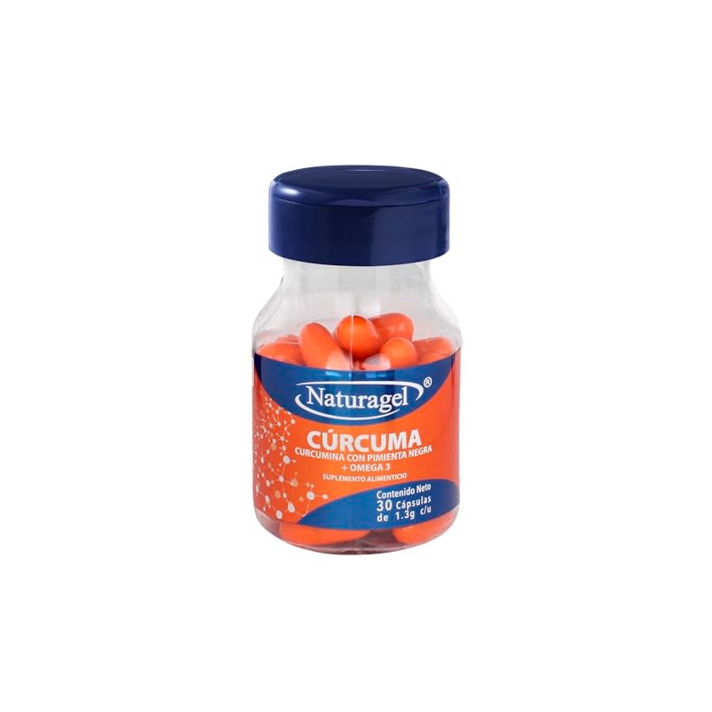 CURCUMA Curcuma con Pimienta y Omega 3 30 Capsulas Softgels