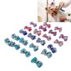 22pcs Pet Bowknot Rubber Bands Cute Colorful Dog Grooming Hair