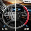 Steering Wheel Cover 18 INCH Size for SEMI Truck (RED