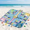 Keepatyart Flying Chess Picnic Blanket 80 x 80 Inch, Waterproof