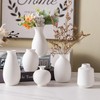 Sowlvenco Ceramic Bud Vase Set of 12, White Small Vases