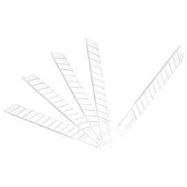 NT Cutter 9mm Stainless Steel Snap-Off Blades, 5-Blade/Pack, 1 Pack (BA5SS)