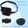 Pack of 2 Single Eye Patches, Three-Dimensional, Elastic, Adjustable Eye