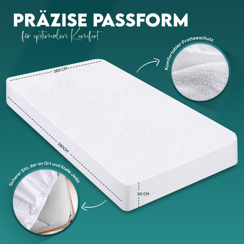 Utopia Bedding Mattress Protector 160 x 190 x 30 cm